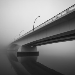 Victoria Bridge, Brisbane, Escape Stock Photography, Fog, Brisbane River