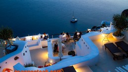 Escape Stock Photography, Stock, Oia, Greek Islands, Santorini, romantic dinner